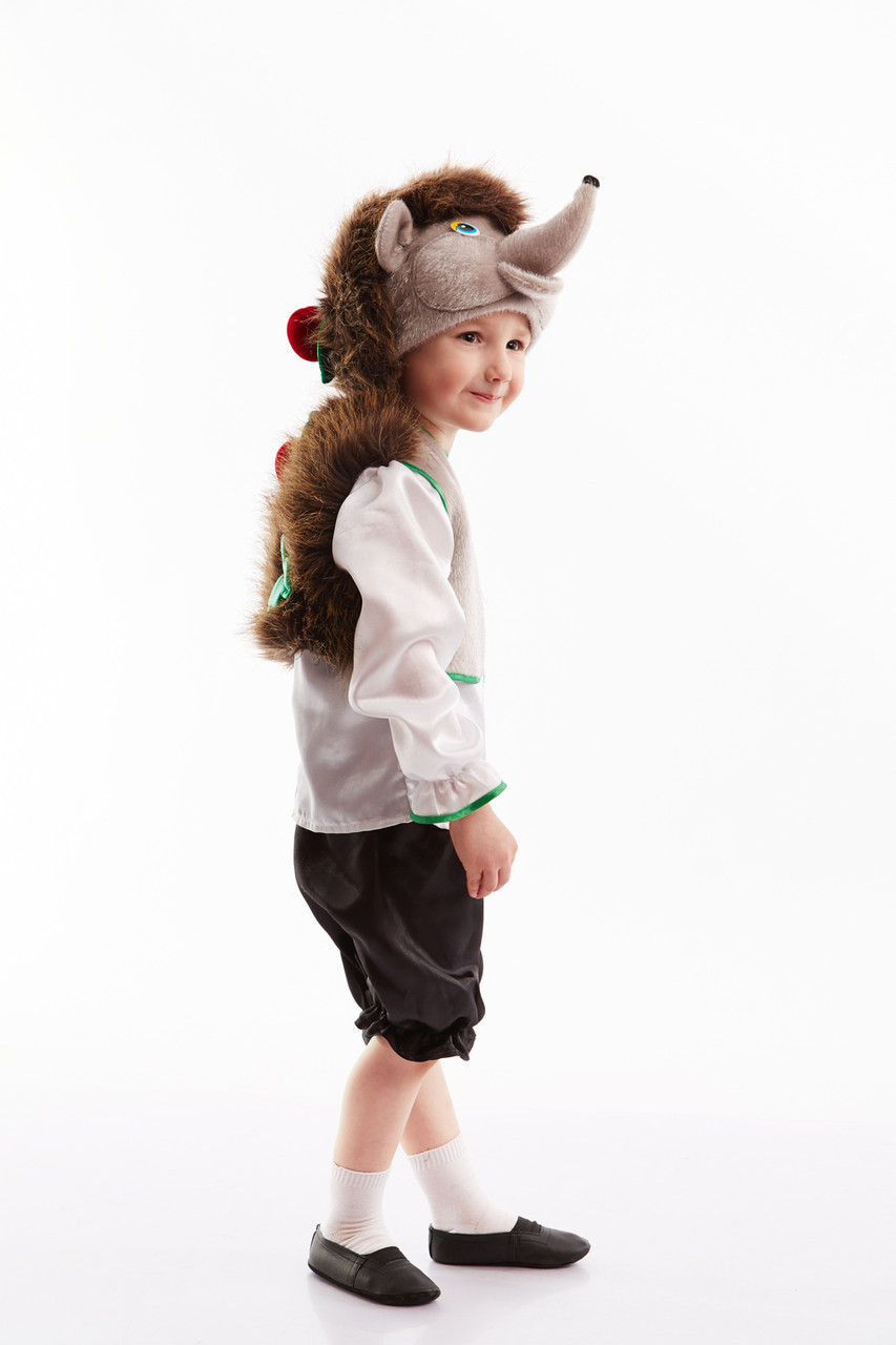 Дитячий карнавальний костюм для хлопчика Їжачок «Лісовий» 100-110 см, 115-125 см, коричневий