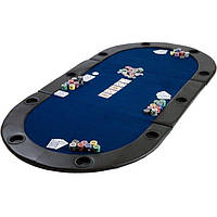 Складной покерный стол Pro Poker Compact 208х106х3 см Синий (830893)
