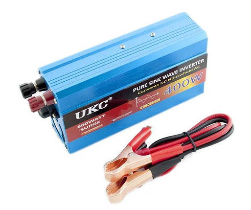 Перетворювач з чистою синусоїдою UKC AC/DC 12v 400W, фото 1