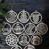 Набір новорічних іграшок у коробці, фото 2