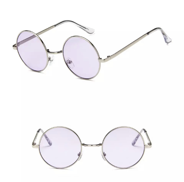 Іміджеві круглі окуляри фіолетові