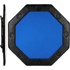 Складаний покерний стіл Pro Poker Compact 122x122x76 см Синій (830896), фото 4