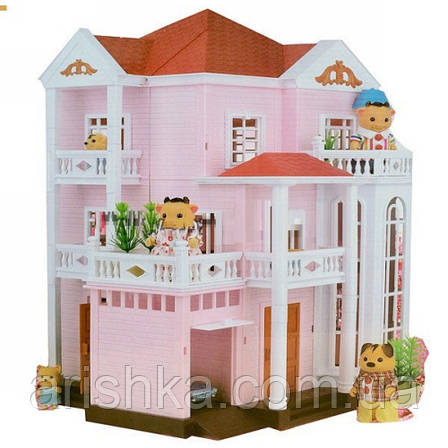 Великий будиночок Happy Family 1513 тварини флакові (аналог Sylvanian Families). Свет, фото 2