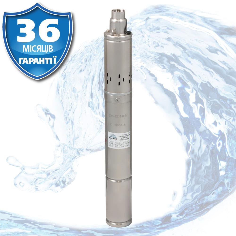 Насос свердловинний шнековий, напір 69 м, Латвія VITALS AQUA 3DS 1231-0.6r