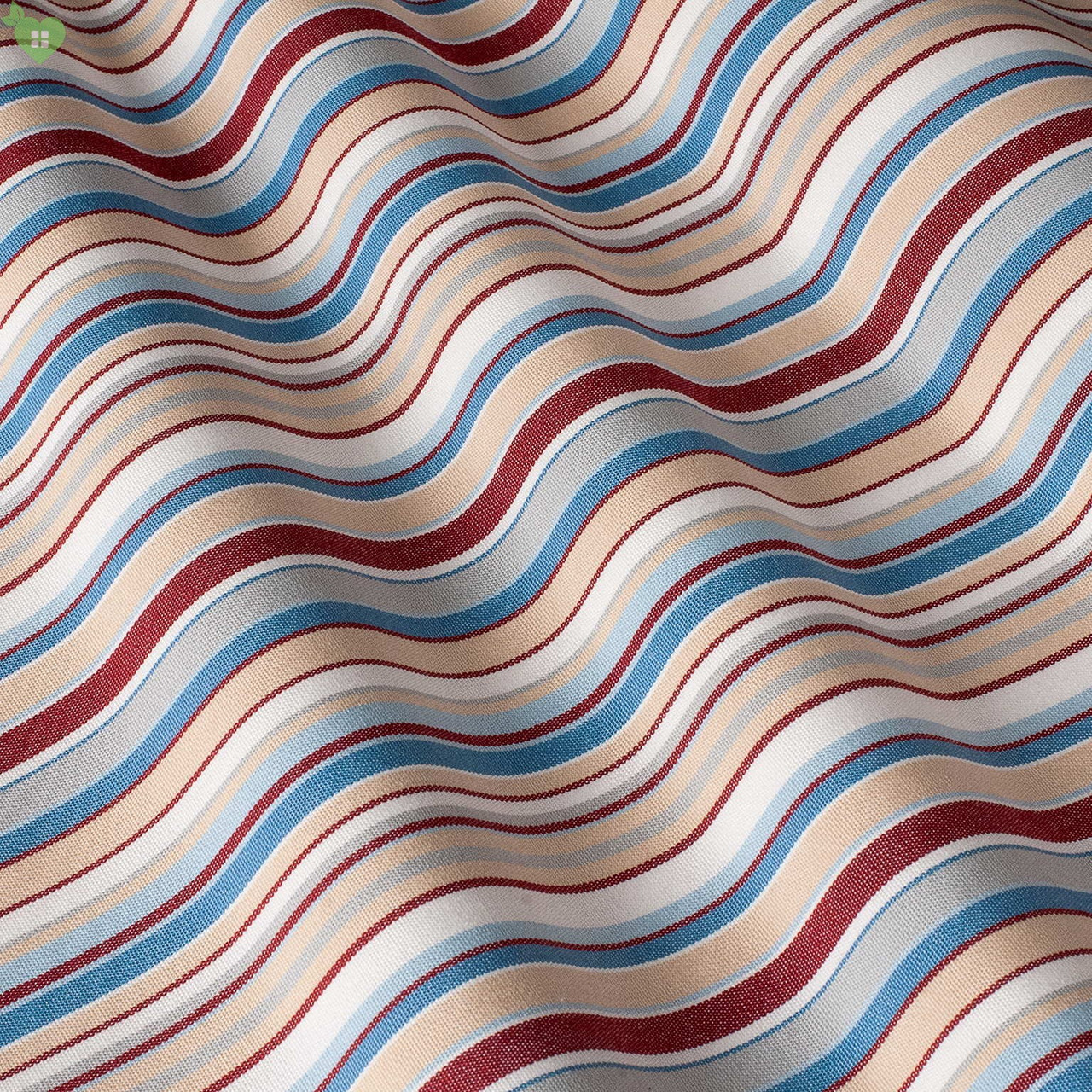 Вулична тканина в червону та блакитну смугу Іспанія 83416v2, фото 1