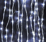 Гірлянда-штора електрична на 320 Led "Водоспад" біла 3*3 м, фото 4