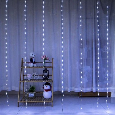 Гірлянда-штора електрична на 320 Led "Водоспад" біла 3*3 м, фото 1