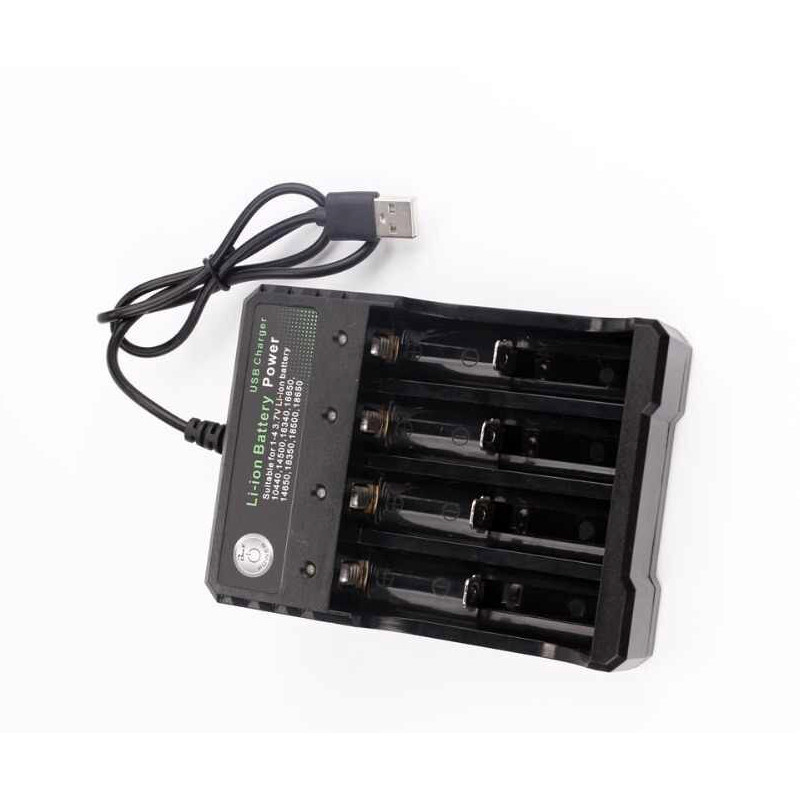 Устройство для зарядки на 4 слота JUESSEN USB Charger original (Black) - фото 3 - id-p1081444507