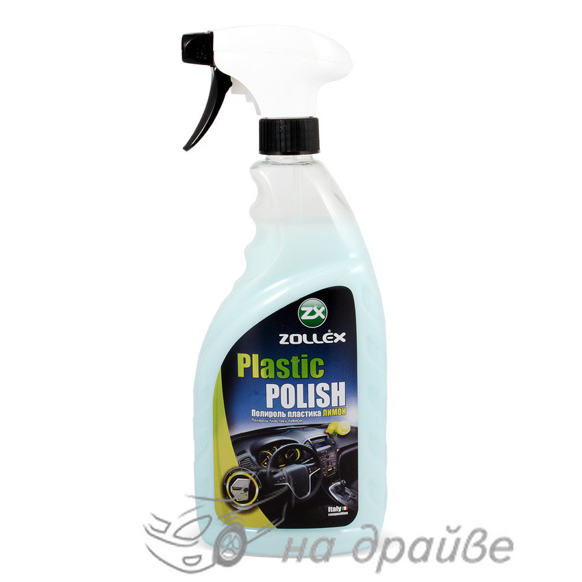 Поліроль-молочко для пластику Лимон Plastic Polish 750мл тригер 18027 (ML75LE) Zollex