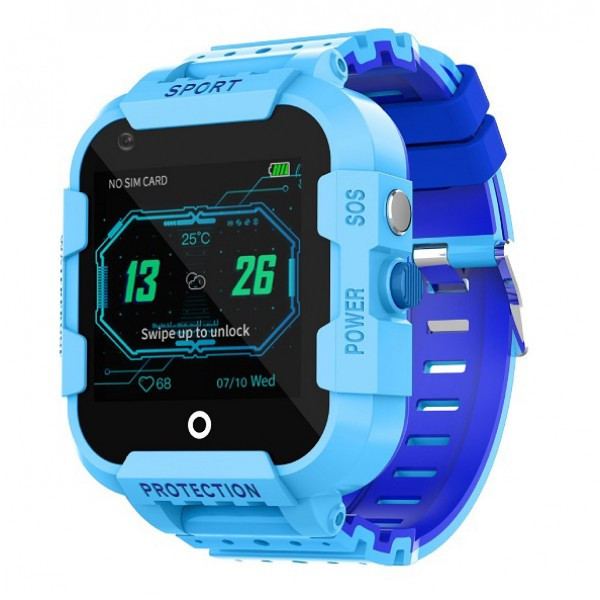 Дитячий розумний смарт-годинник Baby Smart Watch Df39z Original З відеодзвінком 4G Блакитний