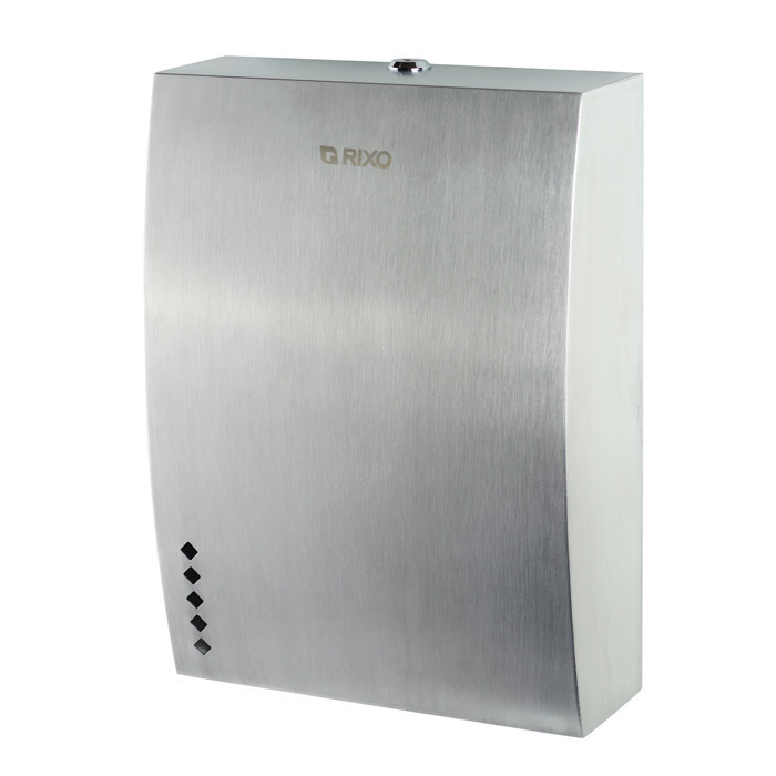 Диспенсер паперових рушників нержавіюча сталь Rixo Solido P137, фото 1