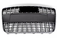 Решітка радіатора Audi Q7 2010-2015 чорний глянець без емблеми без емблеми