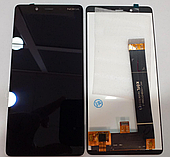 Оригінальний дисплей (модуль) + тачскрін (сенсор) Nokia 1 Plus Dual Sim (чорний колір)