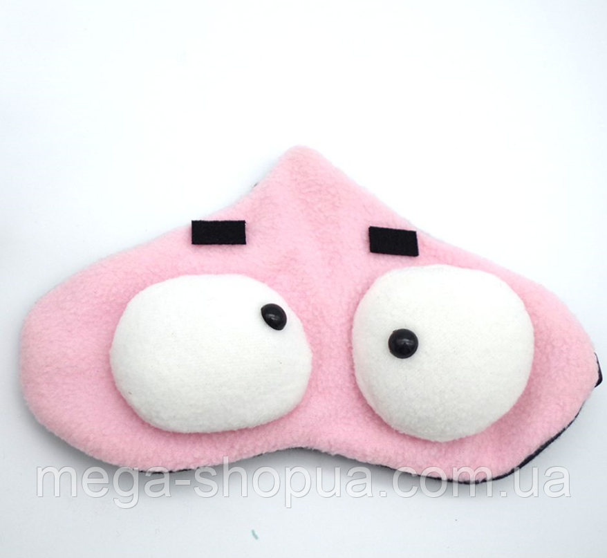 Зручна маска для сну "Big Eyes 3" Пов'язка на очі дитяча. Наглазна маска жіноча чоловіча, фото 1