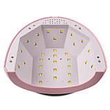 LED+UV Лампа для нігтів SUN ONE 48W (Ніжно-рожева), фото 3