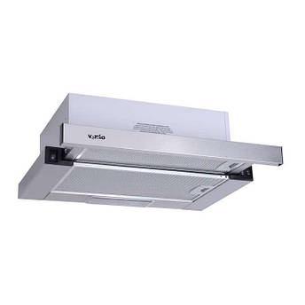 Телескопічна витяжка кухонна 60 см нержавійка Ventolux GARDA 60 INOX (700) SLIM, фото 2