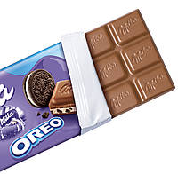 Milka Oreo Молочний шоколад із вершковим кремом і печивом Oreo 100g, фото 2