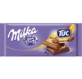 Milka TUC Молочний шоколад із солоним крекером 87g