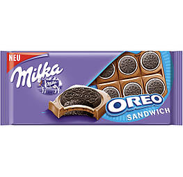 Milka Oreo Sandwich Молочний шоколад із цілим перенесений Oreo 92g