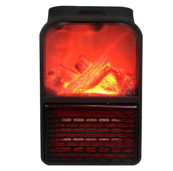 Електрообігрівач портативний Flame Heater 6730, з імітацією каміна