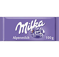 Milka Alpenmilch Молочный шоколад 100g