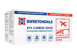 Екструзійний пінополістирол XPS CARBON SOLID 500 1180*580*50мм (5,48м2/уп.) (8шт/уп)