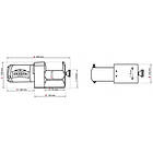 Лебідка для квадроцикла електрична DWM 2500 ST Dragon Winch, фото 4