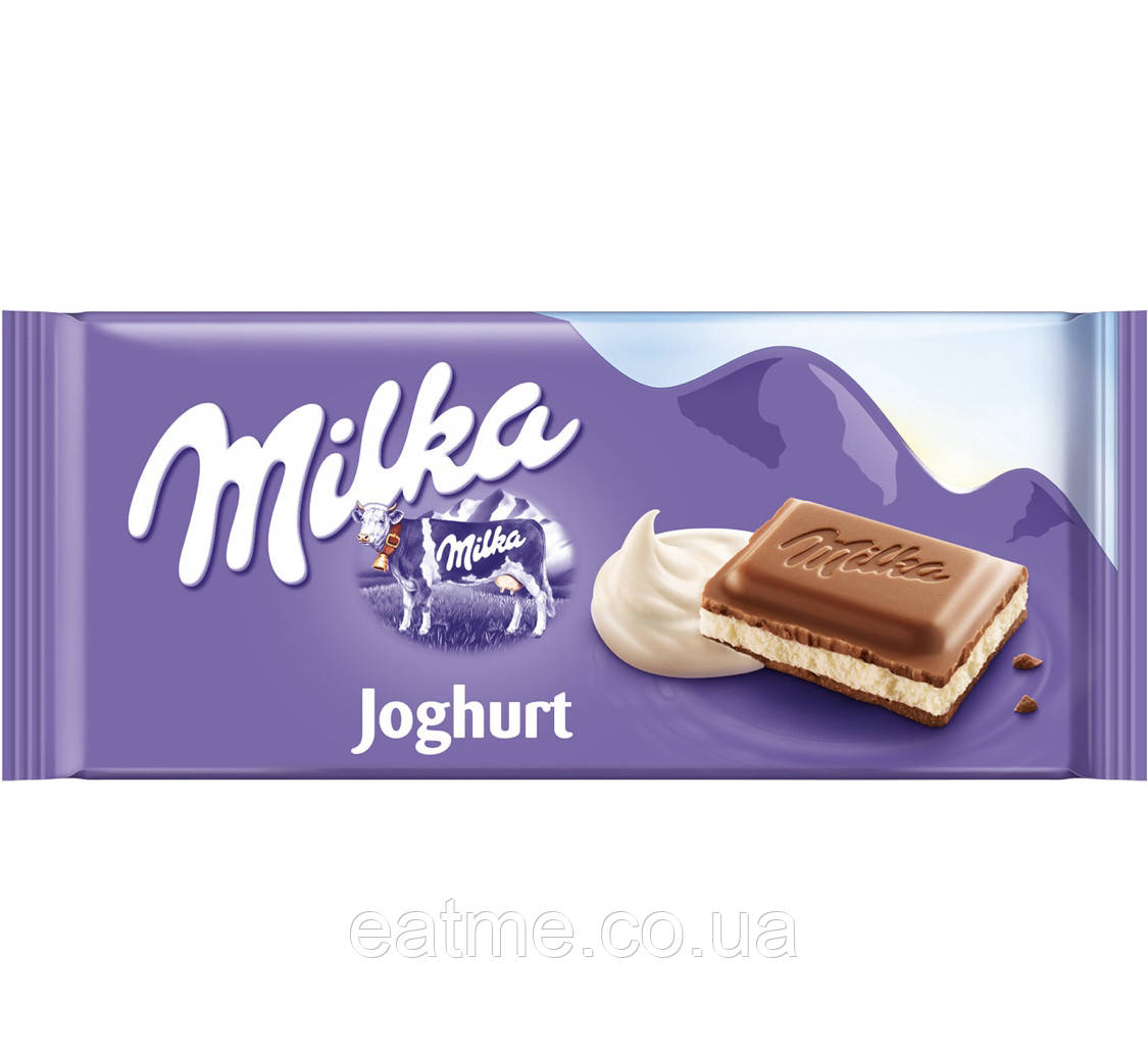 Milka Joghurt Молочний шоколад із йогуртовою начинкою 100g