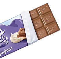 Milka Joghurt Молочний шоколад із йогуртовою начинкою 100g, фото 2