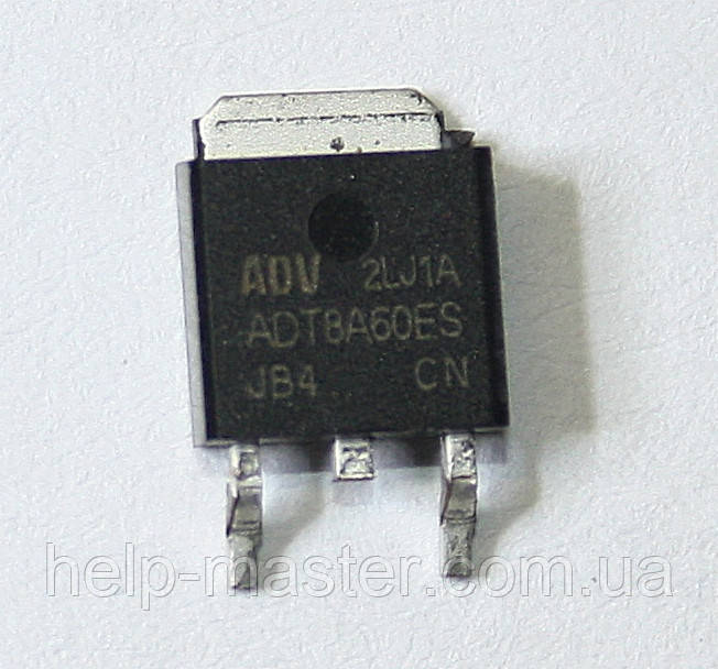 Тиристор ADT8A60ES (TO-252), фото 1
