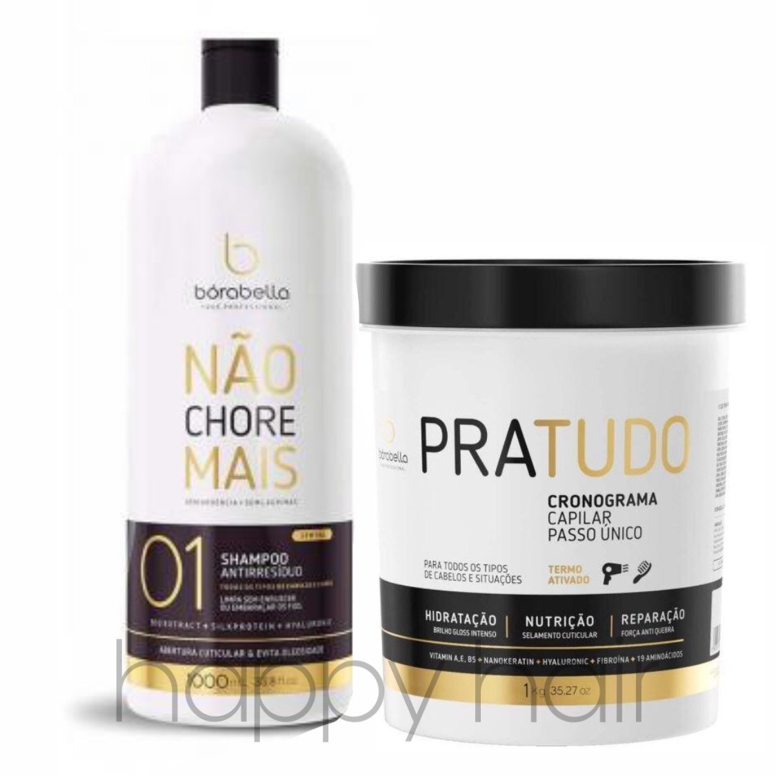 Borabella Pra Tudo Cronograma Capilar Набір ботекс 2х500 г (розлив)