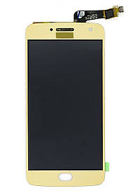 Дисплейний модуль Motorola XT1685 Moto G5 Plus gold
