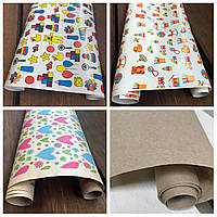 Набір паперу подарункової 4 різновиди рулонів для паковання км "Love&Home" (6 метрів)