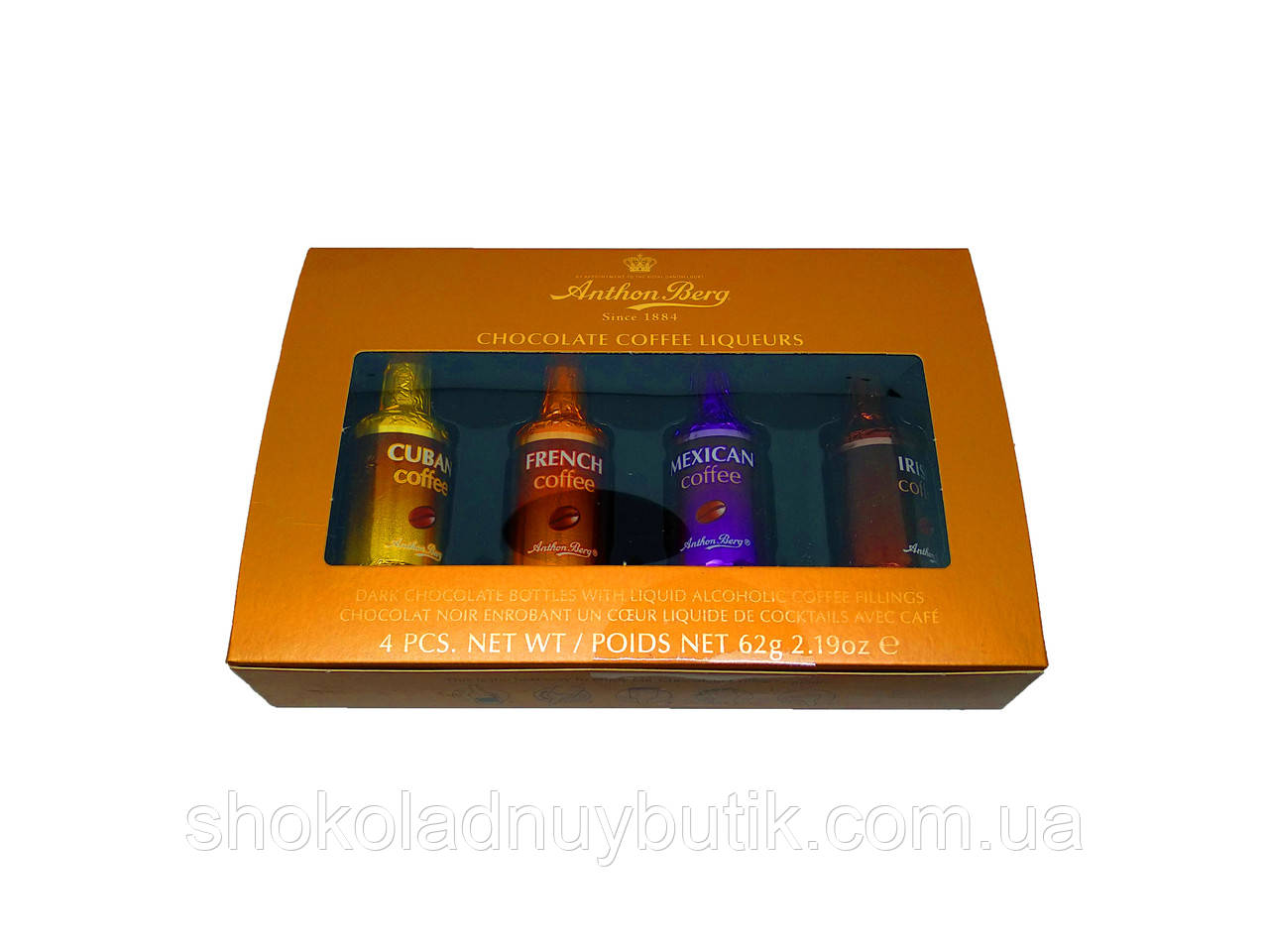 Шоколадні цукерки Anthon Berg Chocolate Coffee Liqueurs 62рр.