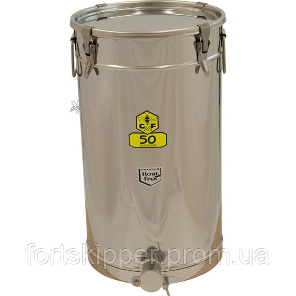 Резервуар зберігання меду з герметичною кришкою 50 кг