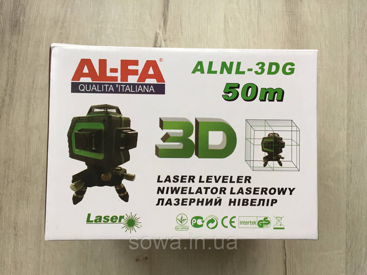 Лазерный уровень, нивелир AL-FA ALNL-3DG | 12 лазерных линий - фото 10 - id-p988077024