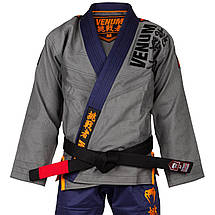 Кімоно для джиу-джитсу Venum Challenger 4.0 BJJ Gi Grey Navy Blue, фото 2