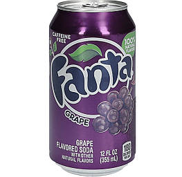 Fanta Grape USA Газований напій зі смаком винограду 355ml