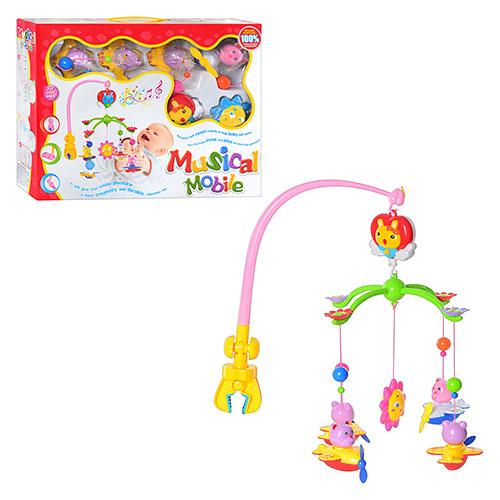 Мобіль на дитяче ліжечко HL 2011-41 карусель заводна музична, фото 1
