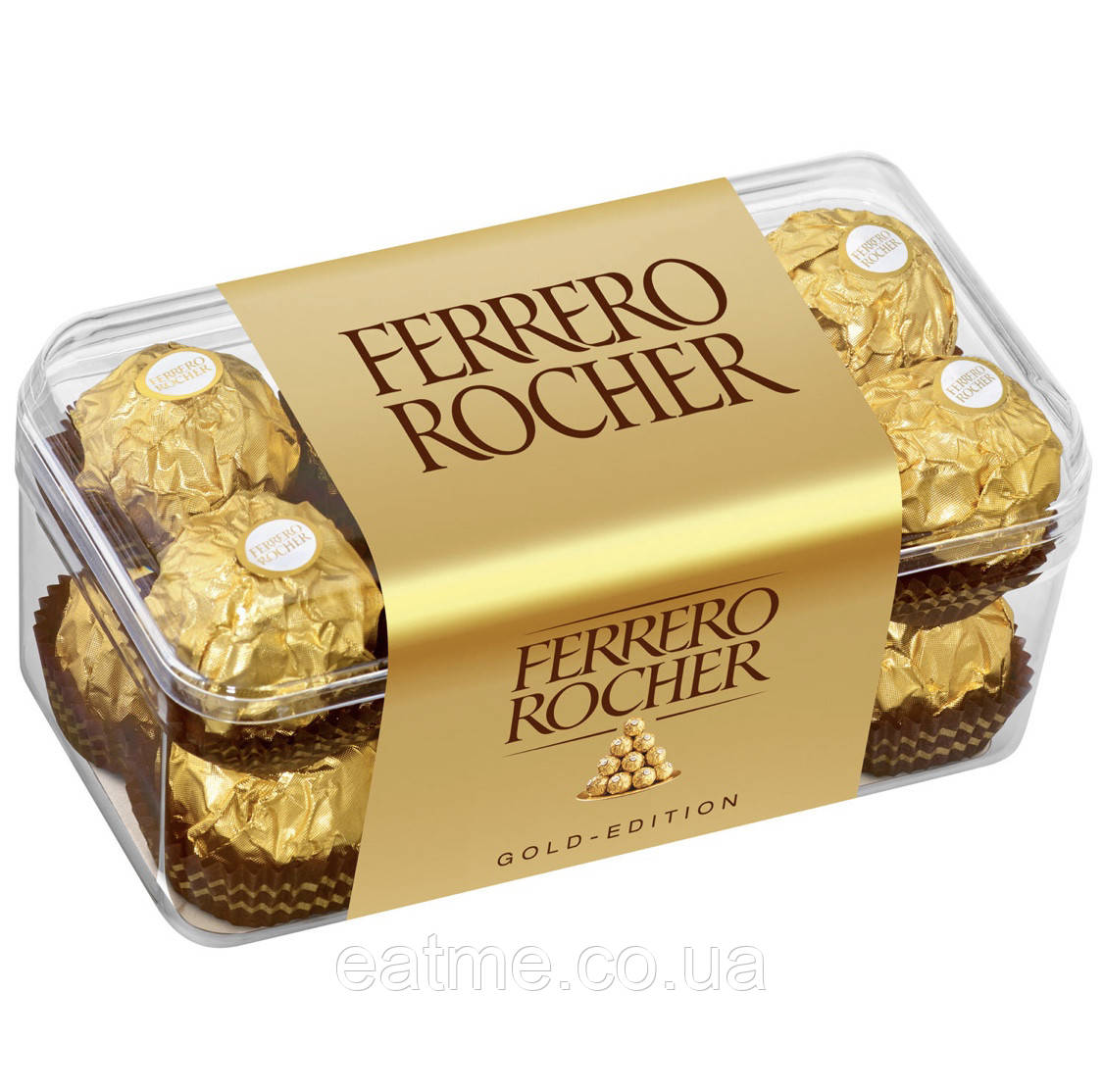 Ferrero Rocher Знамениті улюблені цукерки із шоколадно-горіховою начинкою в дробленому фундуку 200g, фото 1