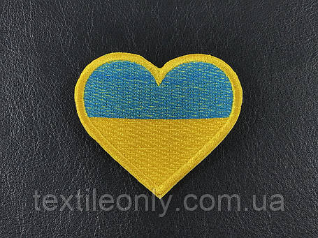 Нашивка Серце Україна 60х54 мм, фото 2