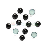 Очі-напівбусини для іграшок, Ø 12 мм, чорні, 5 г