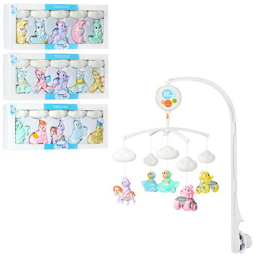 Дитяча музична карусель на ліжечко D124-5-6-7 іграшки для малюків, фото 1