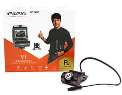 Автомобільний відеореєстратор DVR V1 Wi-Fi з двома камерами