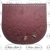 Клапан сумки. "Париж". Колір Бордо., фото 2