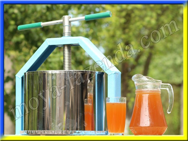 Прес соковичавниця 15 л, неіржавка сталь