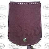 Клапан для рюкзака "Черепаха". Колір Бордо, фото 2