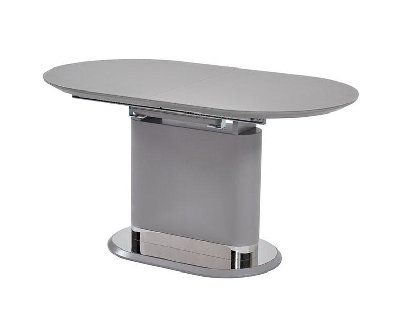 Стол TMM-56 серый, матовое каленое стекло 1400(+400)х800х760 - фото 6 - id-p1081788444