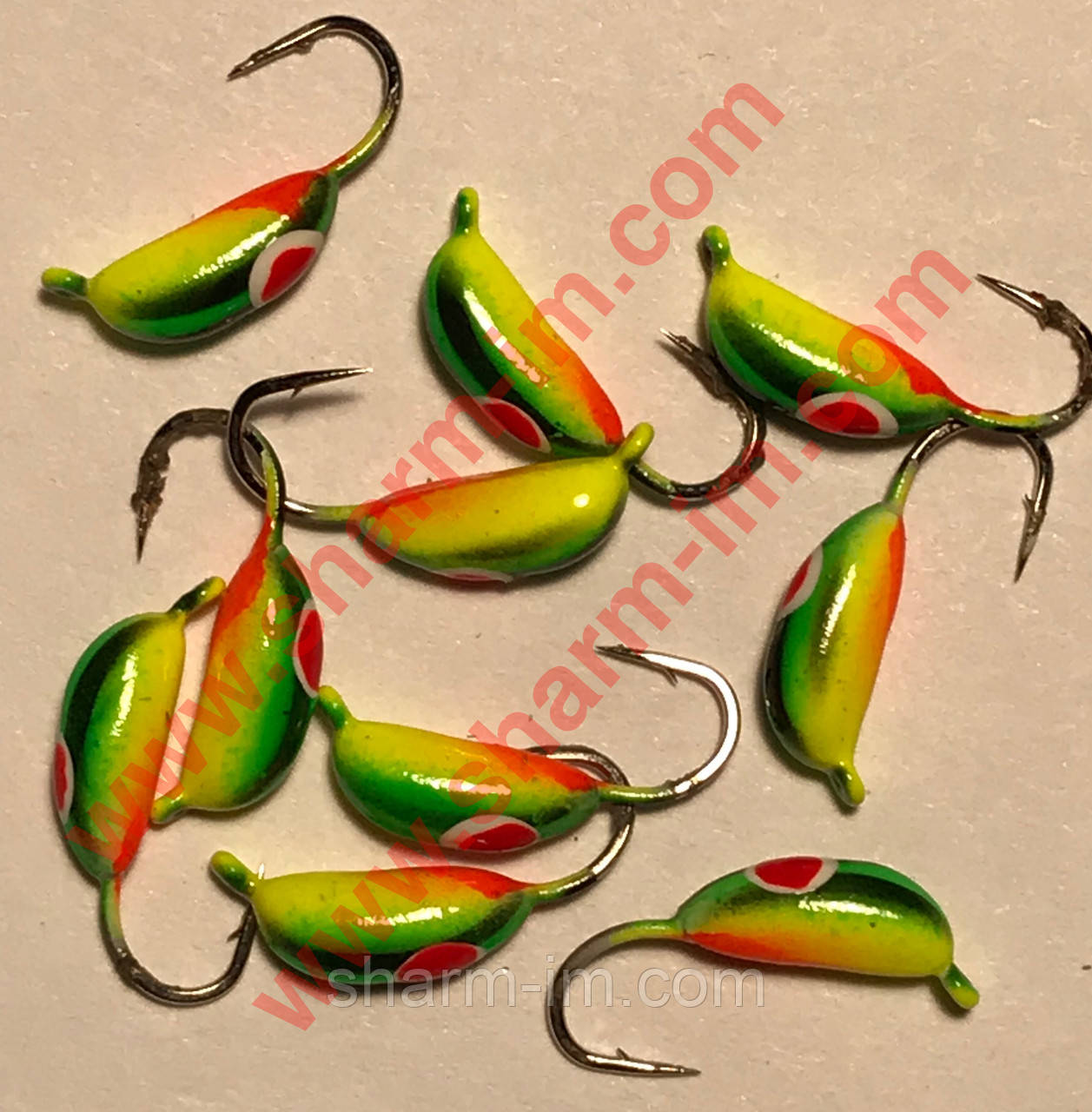 Мормилка вольфрамова Bravo 2030-408 3.0 мм 0.6 г. Ризький банан із вушком фарбований