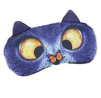 Зручна маска для сну "3D котик 4" Пов'язка на очі дитяча. Наглазна маска жіноча чоловіча